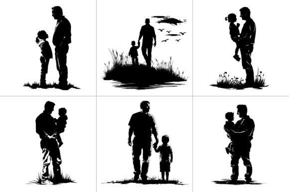 Dad Daughter Son Silhouette Vector: A Designer's Review