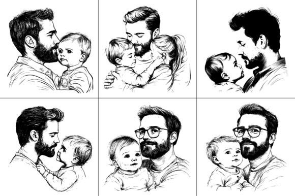 Dad Line Art Vector: A Designer's Review for Embroidery