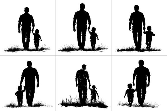 Dad Son Silhouette Clipart: A Designer's Review