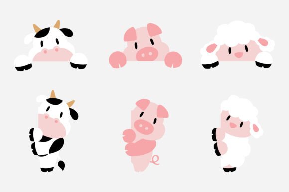 Farm Animal Cartoon - Peeking: A Designer's Review