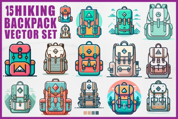Hiking Backpack Vector Set: A Designer's Review