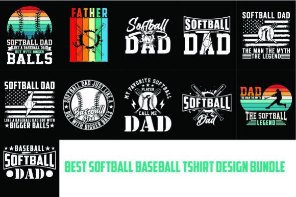 Review: Best Softball Baseball Tshirt Design Bun for Embroidery
