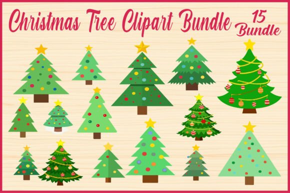 Review: Christmas Tree Clipart Bundle for Holiday Stitching
