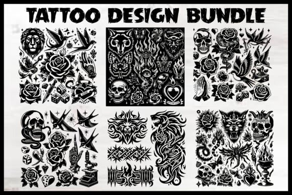 Tattoo Design Bundle: A Designer's Review for Embroidery