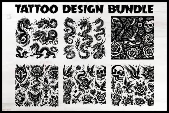 Tattoo Stickers Design Bundle Review for Embroidery