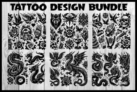 TattooT-Shirts, Stickers Design Bundle Review