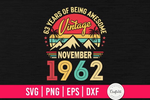 Vintage 1962 November Birthday Design Review