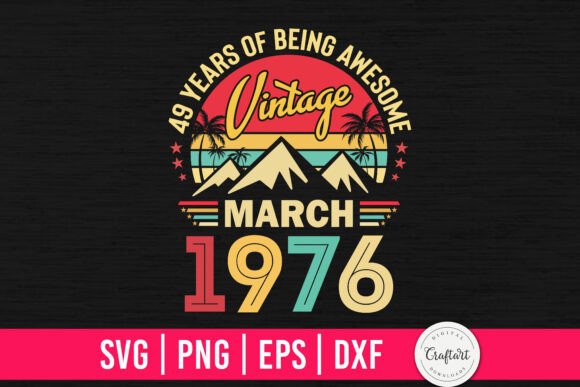 Vintage 1976 March 49th Birthday: A Designer's Review