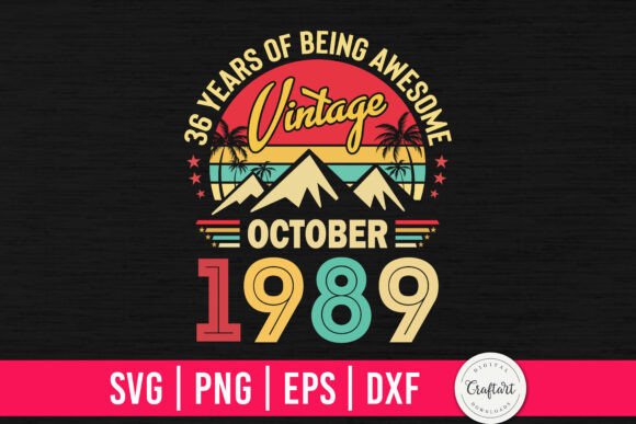 Vintage 1989 October 36th Birthday: A Designer's Review